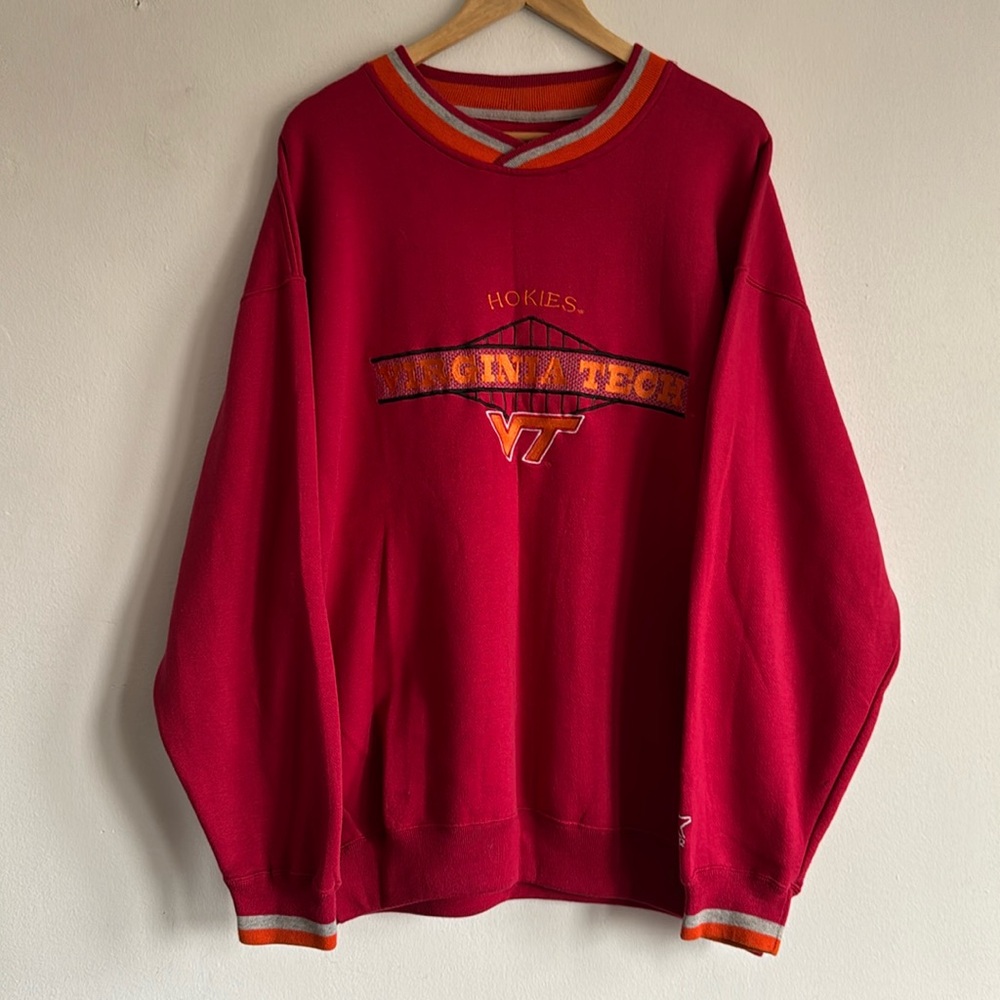 Vintage Virginia Tech Hookies Crewneck / XL / 90s / STARTER